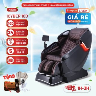 Ghế massage toàn thân cao cấp Okinawa ICYBER 10D, công nghệ massage mới nhất hiện nay