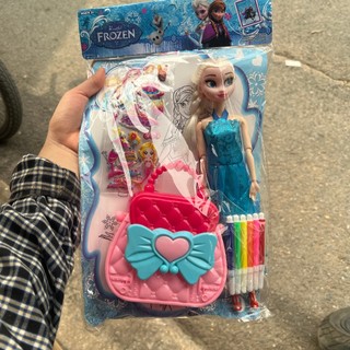 Bộ đồ chơi búp bê công chúa elsa, anna CHAMMY đồ chơi búp bê babie thay váy cho bé gái