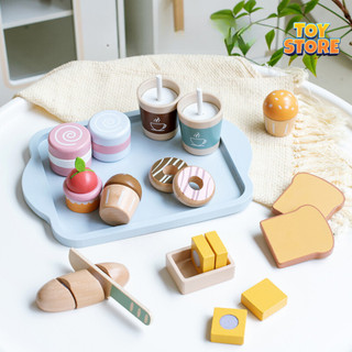 Bộ đồ chơi set bánh cao cấp xixi bằng gỗ toystore FUDAER