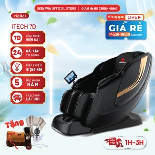 Ghế Massage toàn thân Okinawa ITECH 7D giải pháp chăm sóc sức khỏe khi về già, công nghệ AI hiện đại