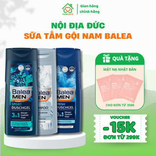 Sữa tắm gội nam Balea Men 3 trong 1 Đức chai 300ml