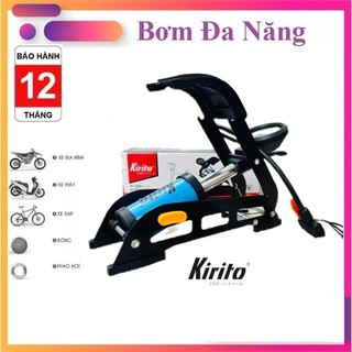 Bơm đạp chân xe đạp xe máy,bơm xe đạp xe máy Kirito Nhật Bản,bơm xe đạp chân,bơm hơi đạp chân,bơm đa năng,bơm lốp