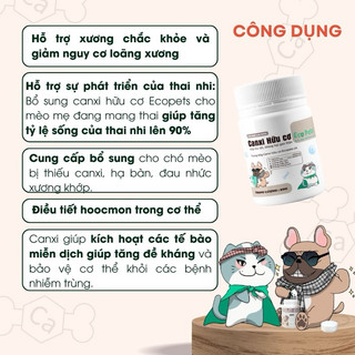 [ 5gr ] Bột canxi hữu cơ Ecopets cho thú cưng