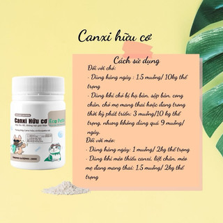 [ 5gr ] Bột canxi hữu cơ Ecopets cho thú cưng
