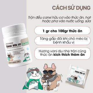 [ 5gr ] Bột canxi hữu cơ Ecopets cho thú cưng
