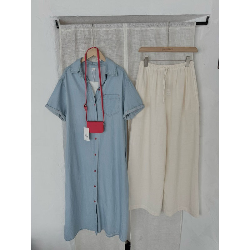 DẦM DÀI JEANS TAY NGẮN 9209
