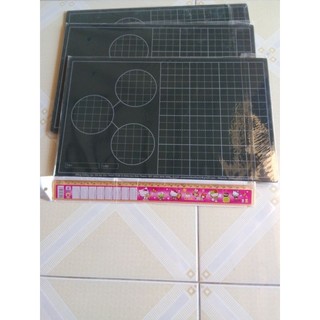 Bảng con tách gộp 4 ô ly chất liệu gỗ chống lóa Đức Thanh size lớn 34×22cm