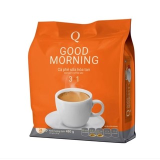 Cà phê trần quang hòa tan 3in1 good morning 24 gói