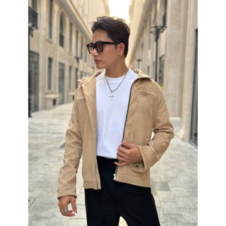 Áo khoác TM Suede Jacke chất da lộn vải lót áo vest cao cấp xịn mịn mượt tay thoáng khí