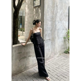 SET ÁO DÂY QUẦN SUÔNG LINEN