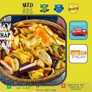 Rau Củ Trái Cây Sấy Giòn - 500Gr | | Bánh Tráng MTD | Freeship