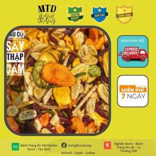 Trái Cây Sấy Khô Thập Cẩm 250Gram | | Bánh Tráng MTD | Freeship