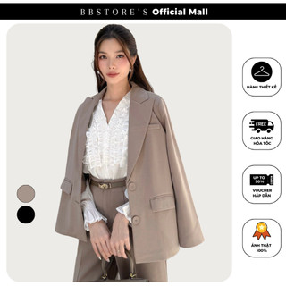 Áo khoác vest công sở phối nút bọc cao cấp bbstore's -a3491