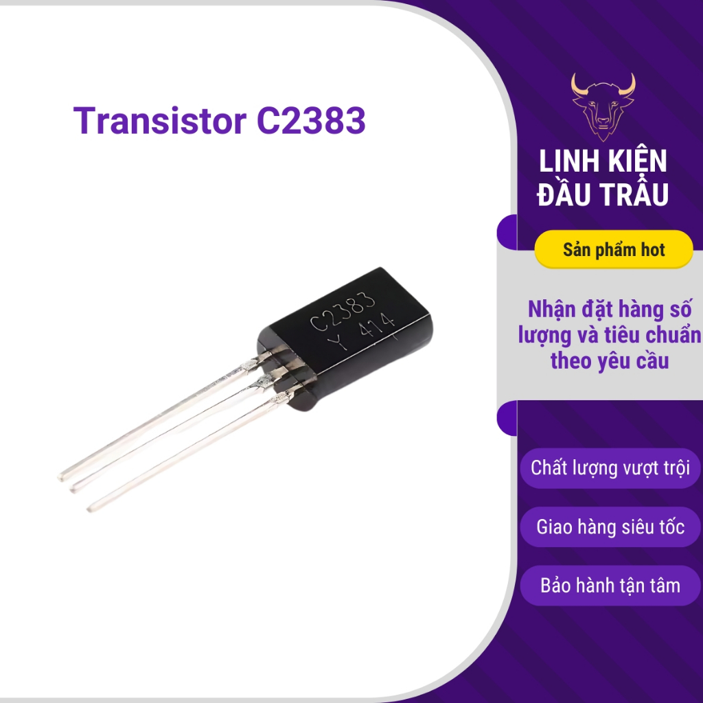 Transistor C2383 NPN 1A 160V TO92 chất lượng tốt Linh Kiện Đầu Trâu.