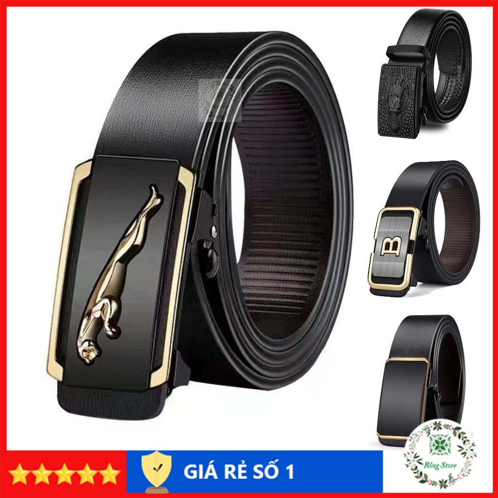 Thắt lưng nam da cao cấp Dây lưng nam khóa tự động không gỉ Nịt da thời trang BR1