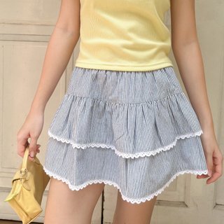 Kido - chân váy sọc 2 tầng erin skirt