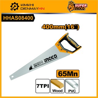 Cưa tay lá liễu 400mm ingco hhas08400