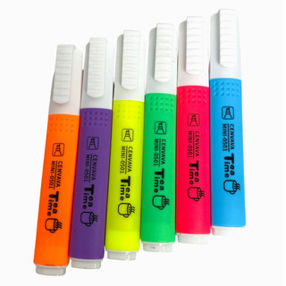 Cây bút dạ quang Cenvava Mini 0501 I Bút nhớ dòng màu tươi sáng nhiều màu