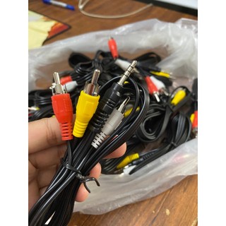 Cable AV tín hiệu jack 3.5 ra 3 đầu hoa sen