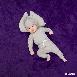 Set bộ cúc chéo kèm mũ monster chaang, bộ sơ sinh cài chéo chaang mềm mại cho bé