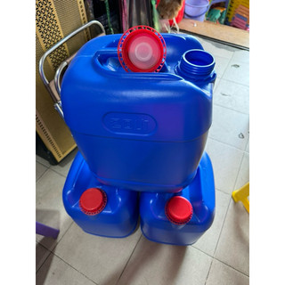 Can nhựa 20 lít xanh can nhựa xanh 20 lít dày 20x23x37cm