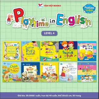Sách - combo 10 cuốn: playtime in english - level 4