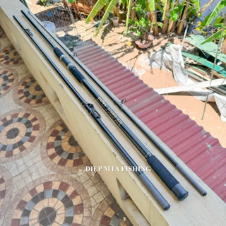 Cần câu cá ba khúc câu sông, câu lục ,bạt biển DAIWA 576MW 3.9m-4.25m ngọn to độ cứng H ( tương đương cx câu lục )