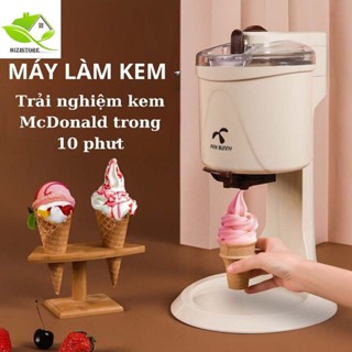 Máy làm kem nhanh tại nhà, dụng cụ làm kem ốc quế, kem tươi nhanh tại gia đình cho nhà có nhiều trẻ