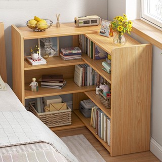 Kệ sách gỗ để góc xoay 180 thông minh, kệ đa tầng tiện ích decor phòng kiểu Hàn thương hiệu Larot - LP209