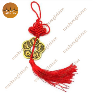 Xâu tiền hoa mai đồng xu hoa mai giả cổ phong thủy