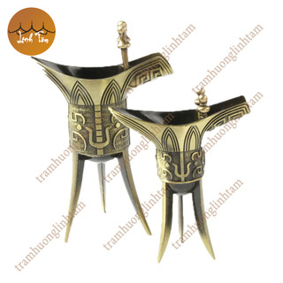 [HÀNG LOẠI 1] Ly uổng rượu cổ càn long cốc rượu chén rượu phong thủy