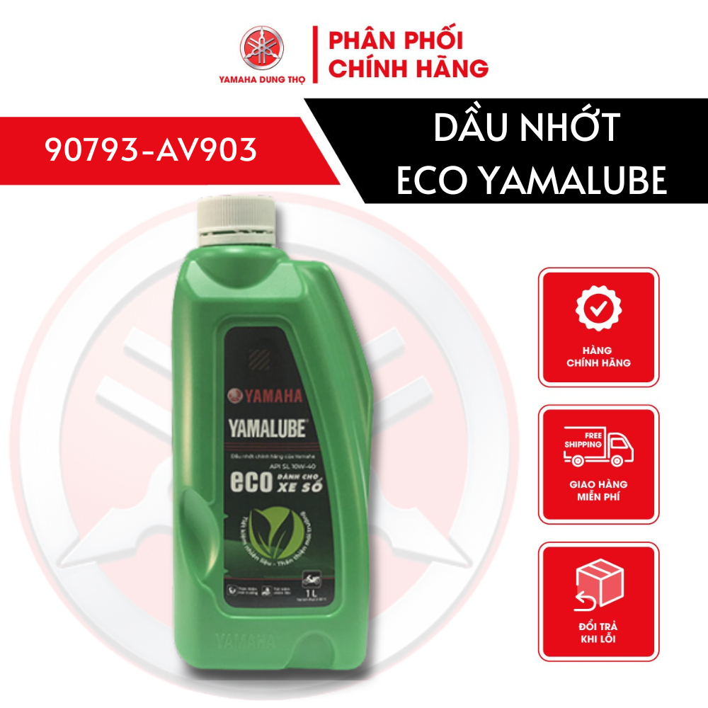 Dầu nhớt Eco Yamalube thế hệ mới với phẩm cấp cao hơn giảm tỷ lệ khí thải CO của động cơ 90793-AV903