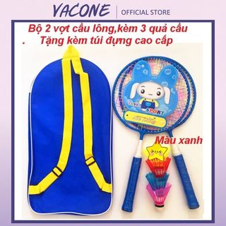 Bộ vợt cầu lông trẻ em VACONE tặng kèm 3 quả cầu Vợt cầu lông cho bé CL10