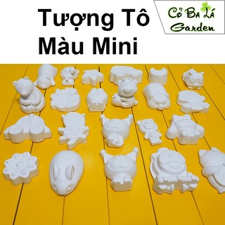 Tượng tô màu thạch cao mini 3-5cm