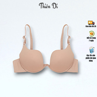 Áo lót mút vừa khoét ngực chữ U thun lạnh tạo khe chữ V tặng kèm dây vải 7 kiểu đeo MTD