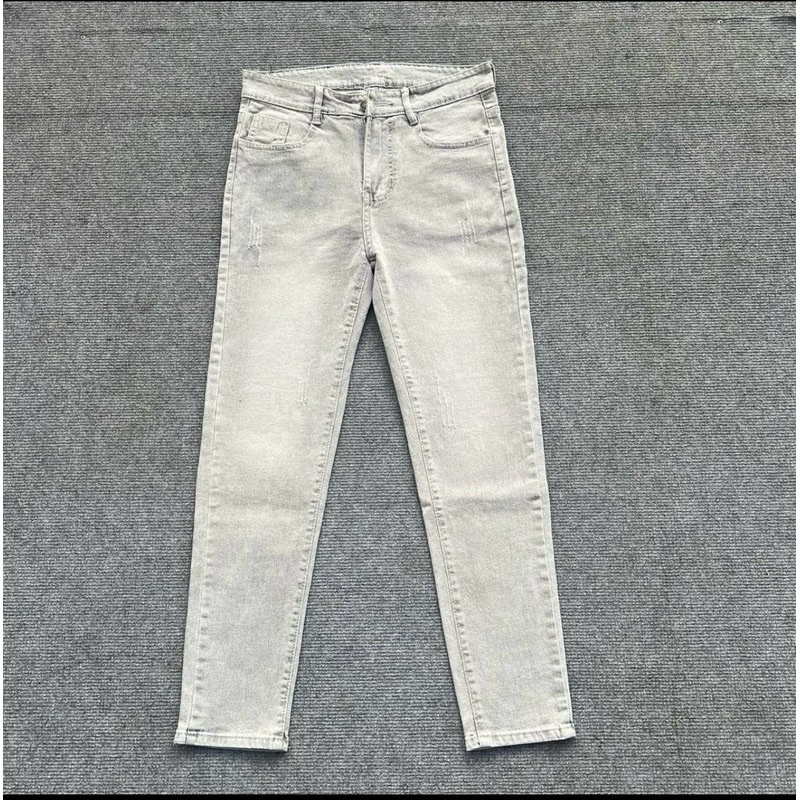 QUẦN JEAN NAM XÁM KHÓI CHẤT JEAN DENIM CAO CẤP CO GIÃN BỐn chiều.quần bò nam kiểu dáng quần slimfit