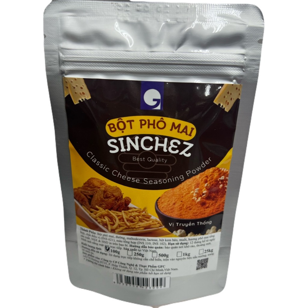 Bột Phô Mai Rắc PopCorn Sinchez(100g)