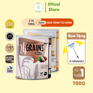 Sữa Hạt Millet Vị Gạo & 24Grains Vị Cacao Malaysia Hộp 700g, Sữa Dinh Dưỡng Hữu Cơ Không Đường Cho Người Lớn - nutivegan