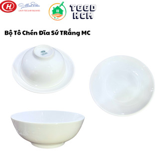 Tô chén đĩa sứ trắng cao cấp-chén sứ trắng cao cấp minh châu độ bền cao