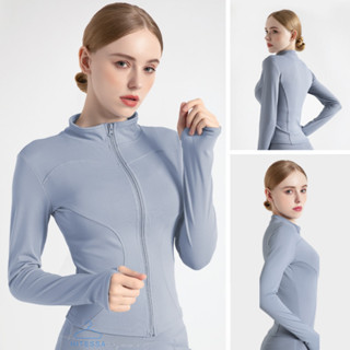  Áo Khoác Thể Thao Nữ Ôm Body Dài Tay Co Dãn Thoáng Khí Và Chống Thấm Mồ Hôi 