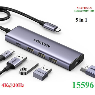 Hub type c đang năng ugreen hdmi 4k usb 3.0 rj45 + sd/tf 10 in 1 9 in 1 7 in 1 6 in 1 5 in 1...
