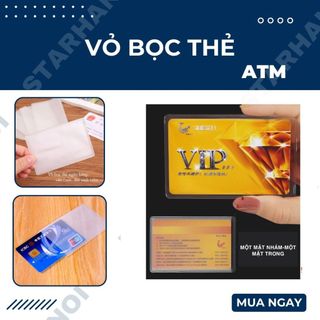 Vỏ bọc chống xước thẻ atm căn cước công dân trong suốt chống nước bằng nhựa dẻo