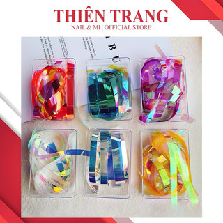 Giấy thuỷ tinh - giấy bóng kính galaxy trang trí nail _ Giấy thuỷ tinh ẩn gel ẩn bột siêu xinh