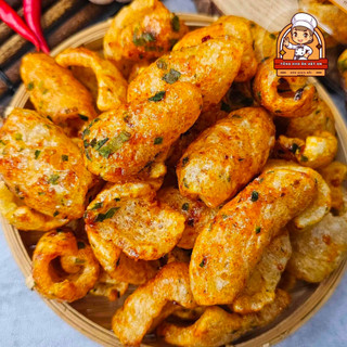 Da Heo Mắm Hành 250g Giòn Rụm Ráo Dầu - Da Heo Chiên Giòn Tóp Mỡ Bì Heo Chiên Giòn Đam Mê Ăn Vặt