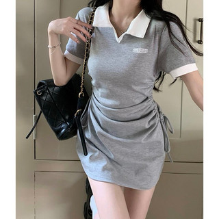 Đầm sơmi rút eo phong cách Ulzzang- váy nữ.polo thiết kế xinh xắn RC65