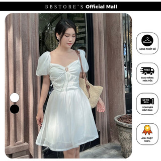 Bbstore's đầm xòe tay phồng dự tiệc nhún eo sang trọng -d1873