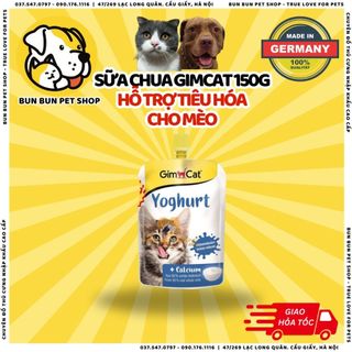 GIMCAT Sữa Chua Hỗ Trợ Tiêu Hóa Cho Mèo - Yoghurt for Cat 150g