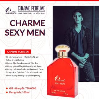 Nước Hoa Charme SEXY MEN 100ml