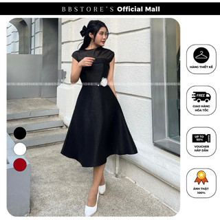 Bbstore's đầm xòe dự tiệc phối lưới sang trọng - d1469