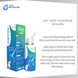Xịt Mũi Kháng Khuẩn Hằng Ngày Marinos Youth Pharma